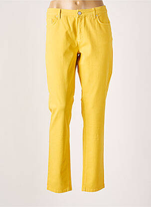 Pantalon slim stretch taille normale jaune MARINA SPORT femme