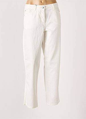 Pantalon droit beige PERSONA BY MARINA RINALDI pour femme