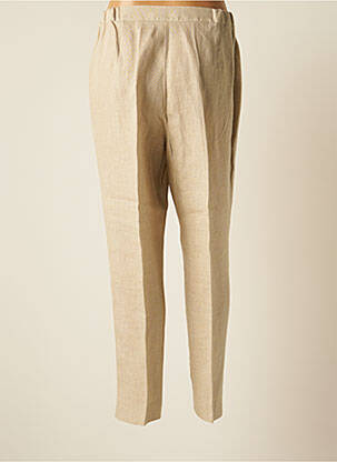 Pantalon slim taille élastique taille normale beige MARINA RINALDI femme