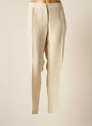Pantalon slim taille élastique taille normale beige PERSONA BY MARINA RINALDI femme