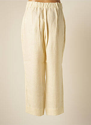 Pantalon droit taille élastique taille normale beige MARINA RINALDI femme