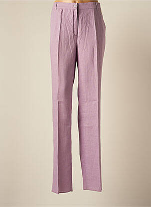 Pantalon droit taille élastique taille normale violet MARINA RINALDI femme
