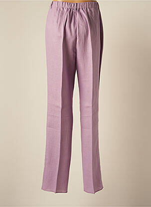 Pantalon droit taille élastique taille normale violet MARINA RINALDI femme