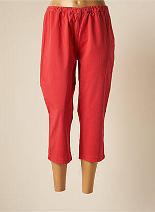 Pantacourt coupe droite taille normale rouge MARINA SPORT femme
