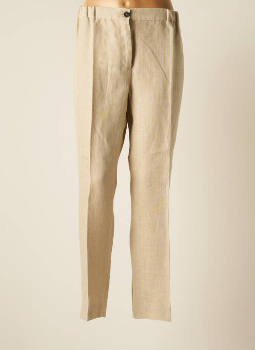 Pantalon slim taille élastique taille normale beige MARINA RINALDI femme