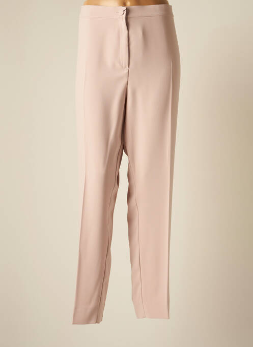 Pantalon slim taille élastique taille haute beige MARINA RINALDI femme