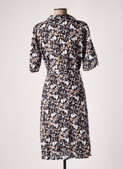 Robe mi-longue noir KAFFE pour femme