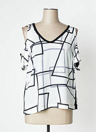 Blouse légère et transparente manches courtes blanc MADO ET LES AUTRES femme