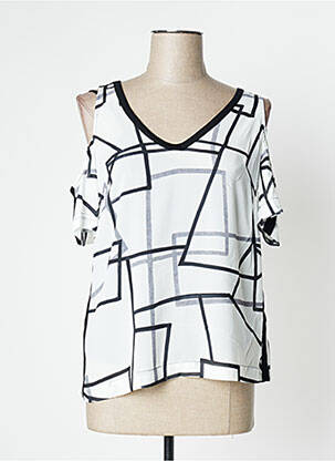 Blouse manches courtes manches courtes blanc MADO ET LES AUTRES femme