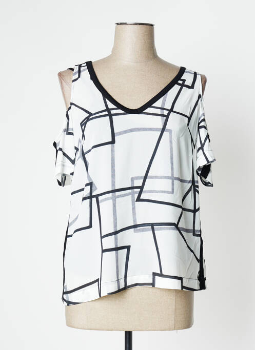 Blouse légère et transparente manches courtes blanc MADO ET LES AUTRES femme