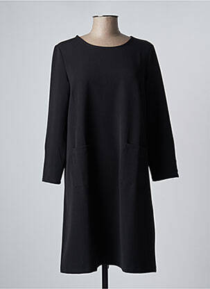 Robe mi-longue noir SIGNE NATURE femme