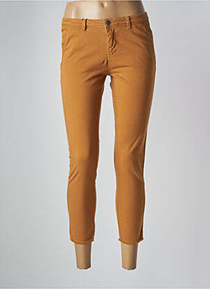 Pantalon chino jaune SCHOOL RAG femme
