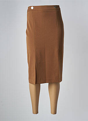 Jupe mi-longue marron ARTIGLI femme