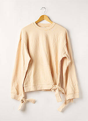 Sweat-shirt broderie manches longues beige JUNKYARD femme
