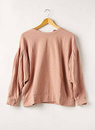 Sweat-shirt tissage jersey manches longues rose PULL AND BEAR femme