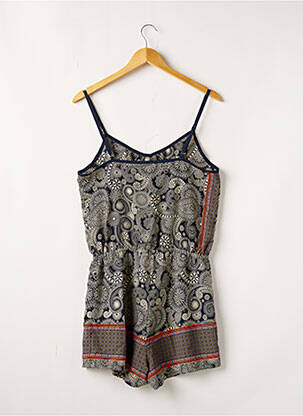 Combishort  fines bretelles bleu SANS MARQUE femme