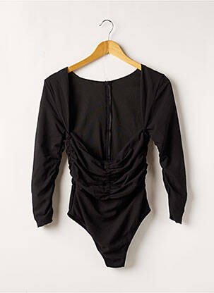 Body col carré manches 3/4 noir SANS MARQUE femme