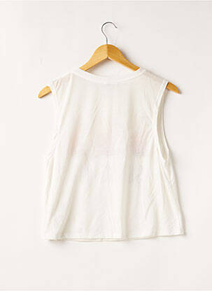 Top imprimé fantaisie manches courtes blanc ATMOSPHERE femme