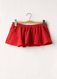 Top col carré sans manche rouge NA-KD femme