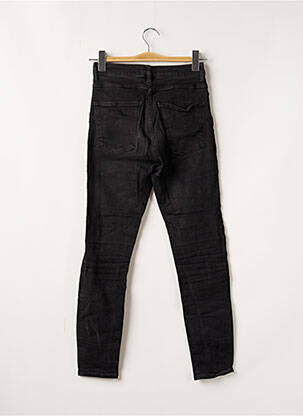 Jeans coupe slim slim taille haute noir SANS MARQUE femme