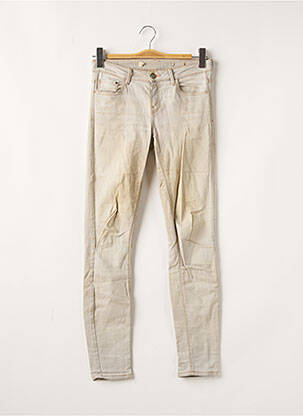 Jeans coupe slim slim taille normale beige ZARA femme