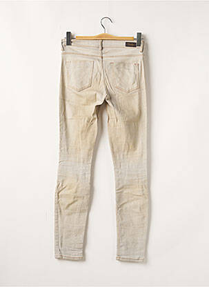 Jeans coupe slim slim taille normale beige ZARA femme