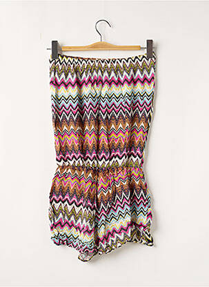 Combishort col carré sans manche rose SANS MARQUE femme