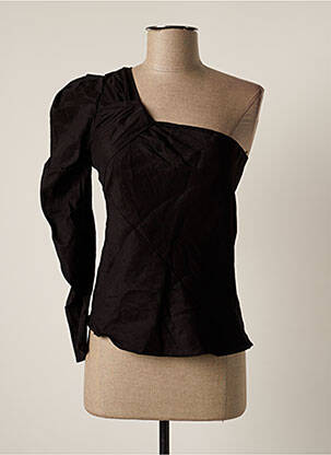 Blouse manches longues manches longues noir ZARA femme