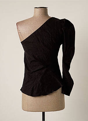 Blouse manches longues manches longues noir ZARA femme