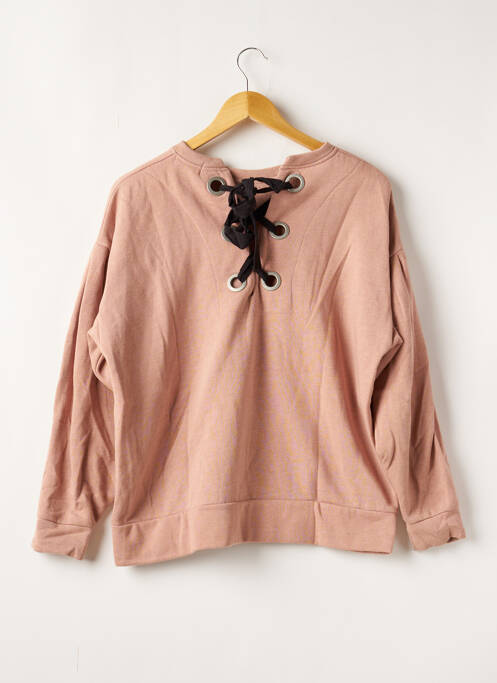 Sweat-shirt  manches longues rose PULL AND BEAR femme