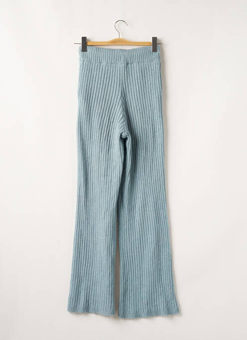Pantalon large poches taille haute bleu ZARA femme