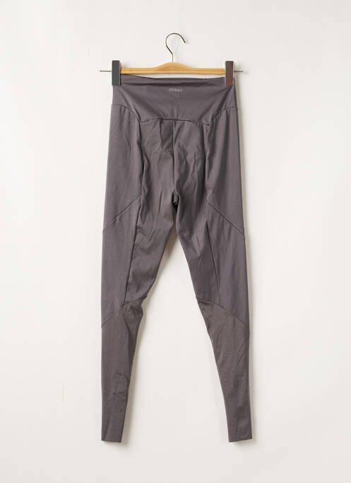 Legging effet matière satinée taille haute gris OYSHO femme