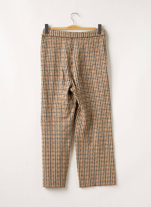 Pantalon large taille haute taille haute marron ZARA femme