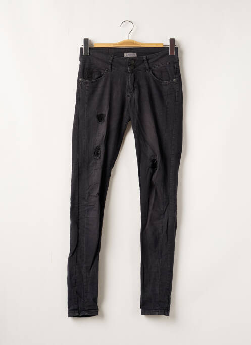 Jeans coupe slim slim taille basse noir PIMKIE femme