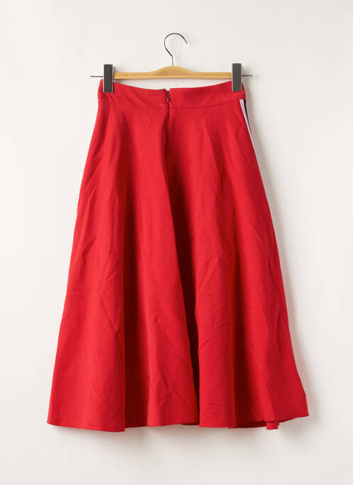 Jupe mi-longue rouge MIDINETTE pour femme