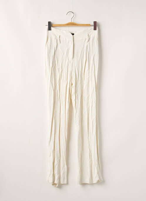 Pantalon large blanc CAROLL pour femme