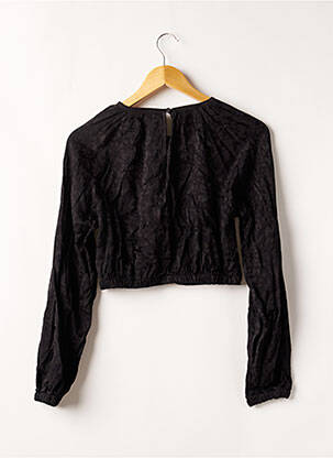 Blouse col rond manches longues noir KOOKAI femme