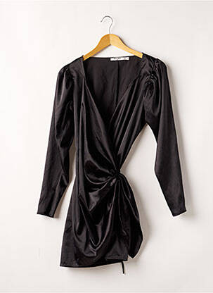 Robe courte manches longues manches longues noir NA-KD femme