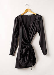 Robe courte manches longues manches longues noir NA-KD femme
