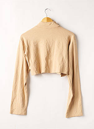 Top stretch manches longues beige ROMY X NA-KD femme