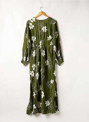 Robe longue manches longues manches longues vert BILLABONG femme