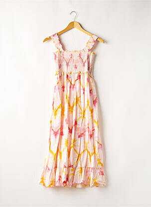 Robe mi-longue sans manche sans manche rose RAILS femme