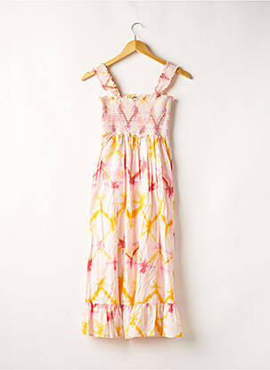 Robe mi-longue sans manche sans manche rose RAILS femme