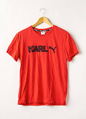 T-shirt coupe droite manches courtes rouge PUMA femme