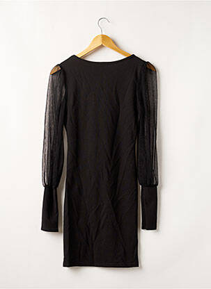 Robe mi-longue manches longues manches longues noir BOOHOO femme