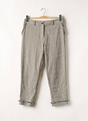 Pantalon 7/8 stretch taille normale gris LILI SIDONIO femme
