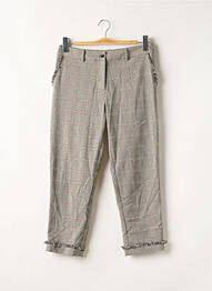Pantalon 7/8 stretch taille normale gris LILI SIDONIO femme