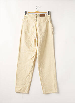 Jeans coupe large sélection denim taille haute beige NASTY GAL femme