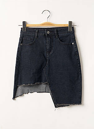 Jupe courte poches bleu MOMOKROM femme