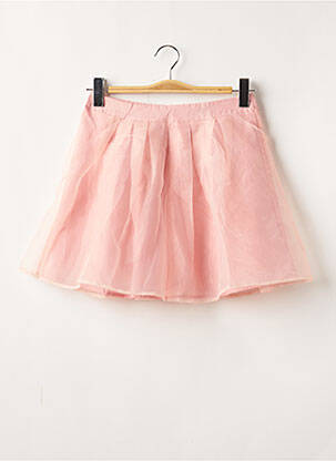 Jupe courte taille haute rose BOOHOO femme